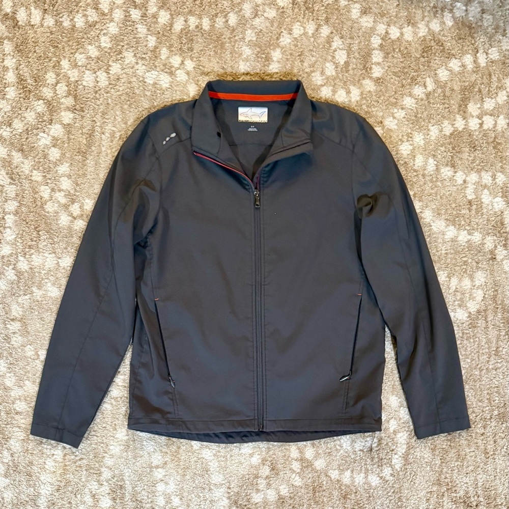 Greg Norman Gray Performance Attack Life Full Zip Jacket